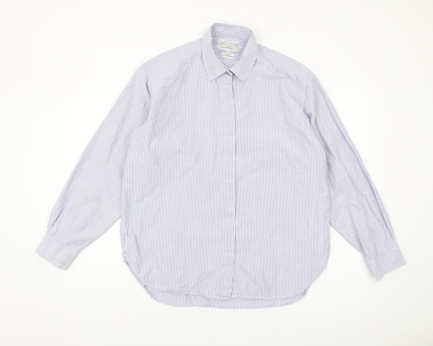 The Oxford Shirt Co. Men's Blue Striped 16 Shirt