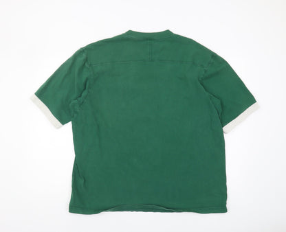 Uniqlo Men's XL Green Cotton Crew Neck T-Shirt