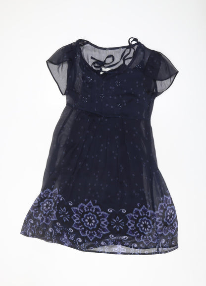 Rocha John Rocha Blue Floral Women's Dress Size 10