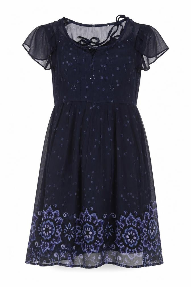 Rocha John Rocha Blue Floral Women's Dress Size 10