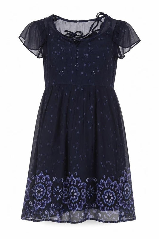 Rocha John Rocha Blue Floral Women's Dress Size 10