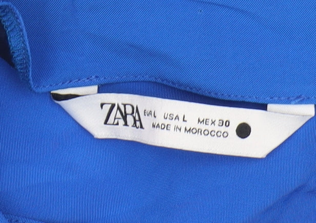 Zara Women's Blue Jumpsuit Size 12 Viscose Summer