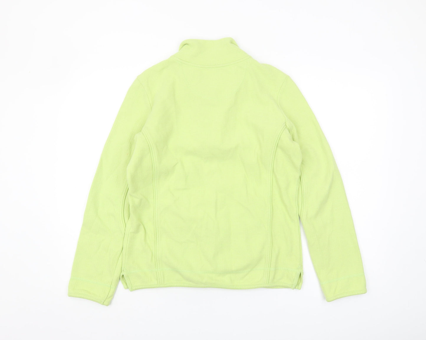 Womens UK Size 10 Fat Face Green Henley Sweatshirt
