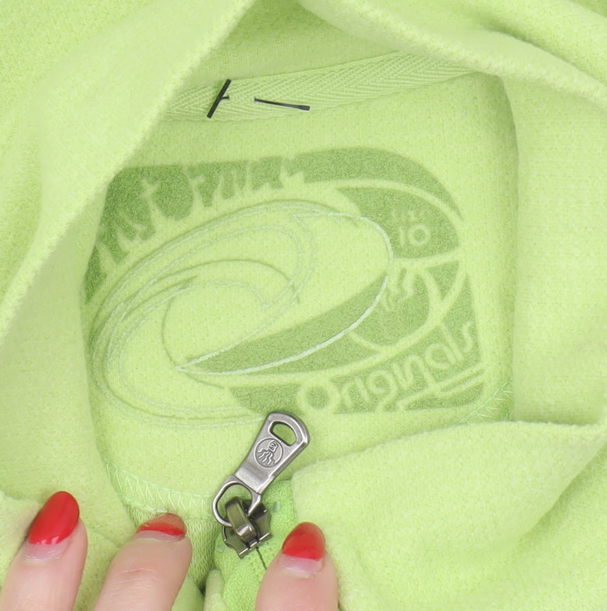 Womens UK Size 10 Fat Face Green Henley Sweatshirt