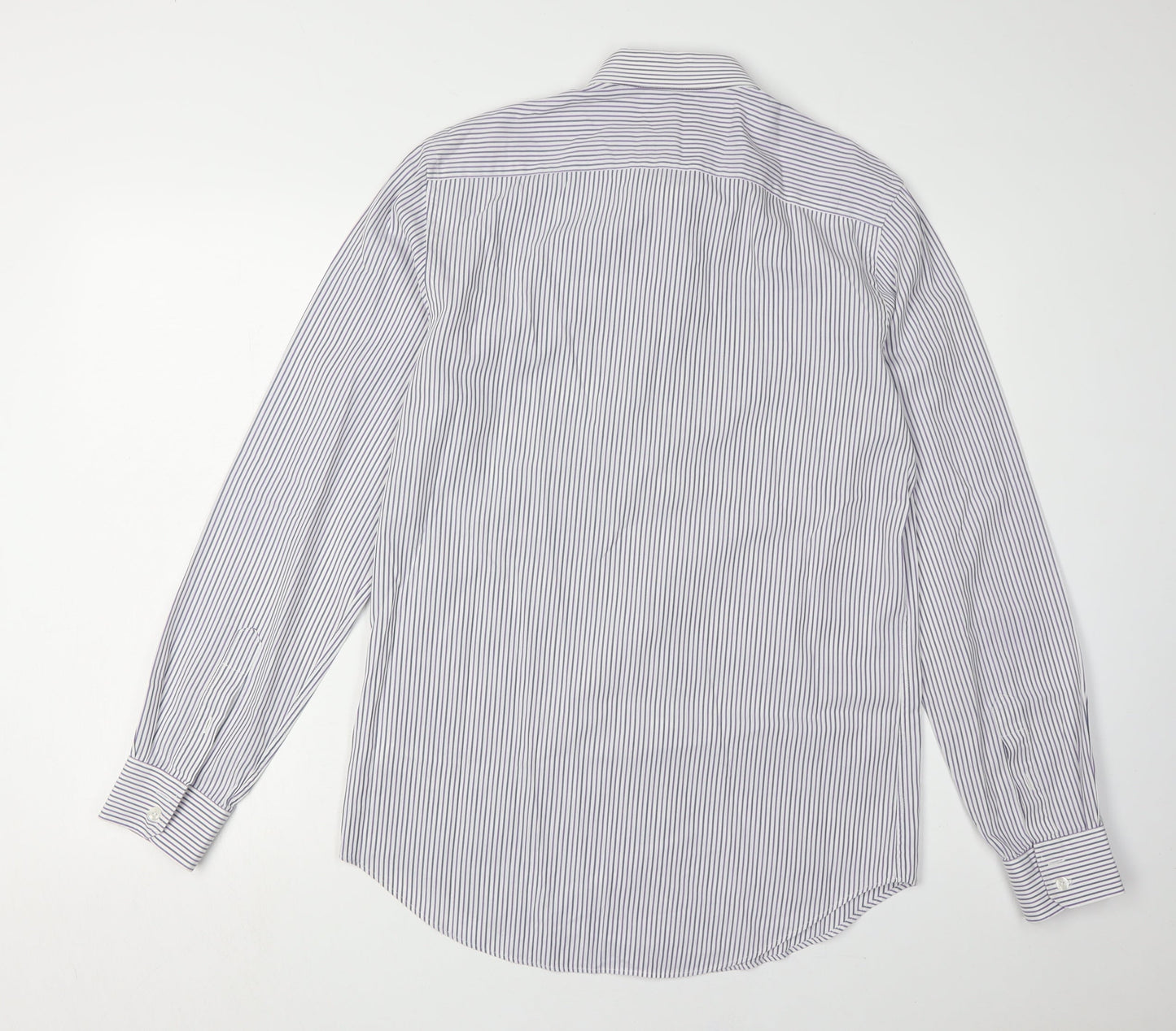 St.George by Duffer Men's Stripe Shirt Slim Fit 15.5