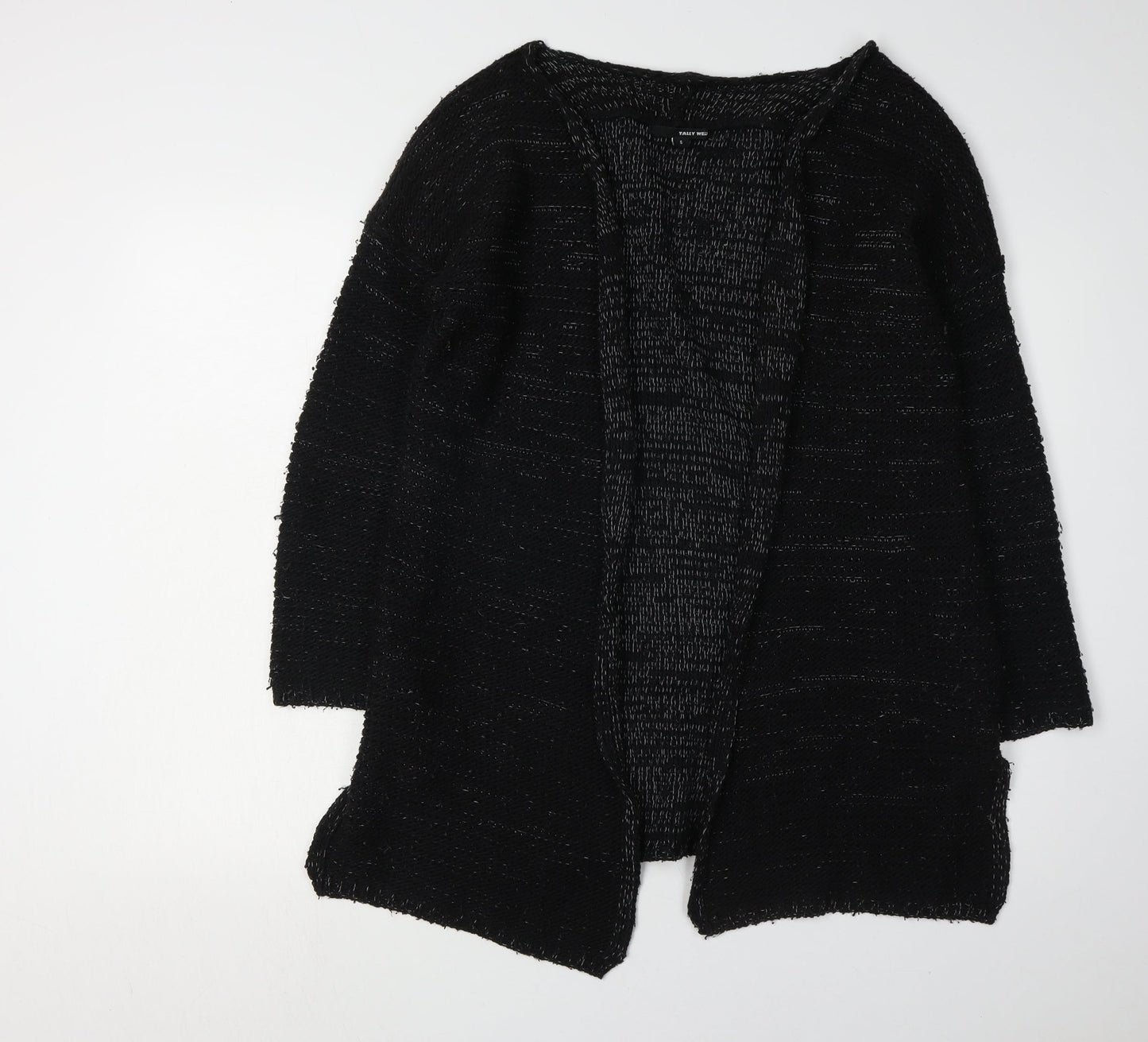 Womens UK Size S TALLY WEiJL Black Cardigan Jumper