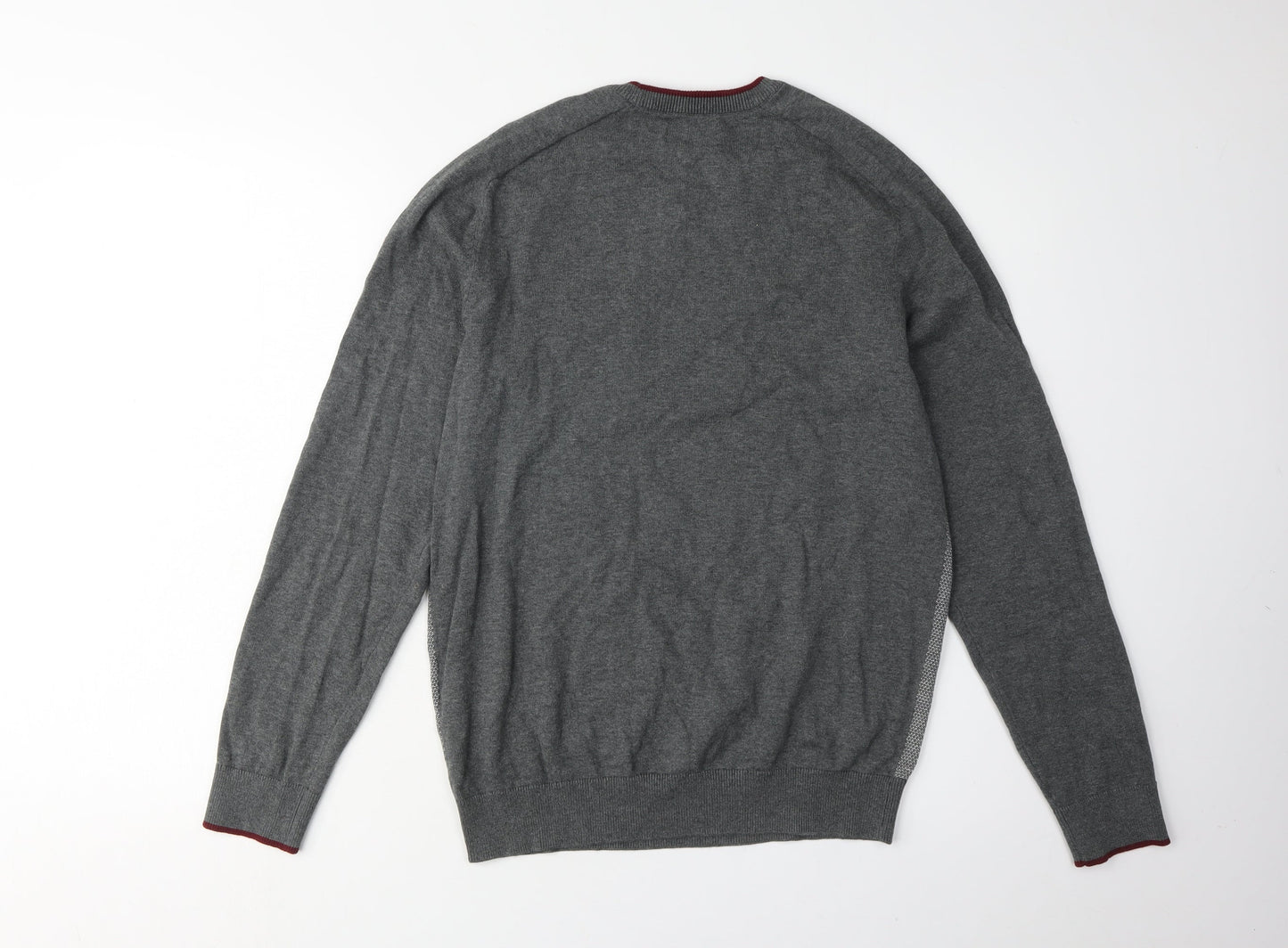 Jules Men's Grey Knit Pullover Jumper - Medium