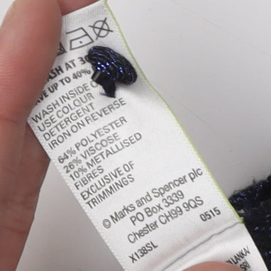 Womens UK Size 10 Marks and Spencer Black Basic Tank