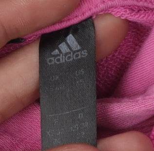 Adidas Women's Pink Hoodie Size 8 - Stylish & Comfortable