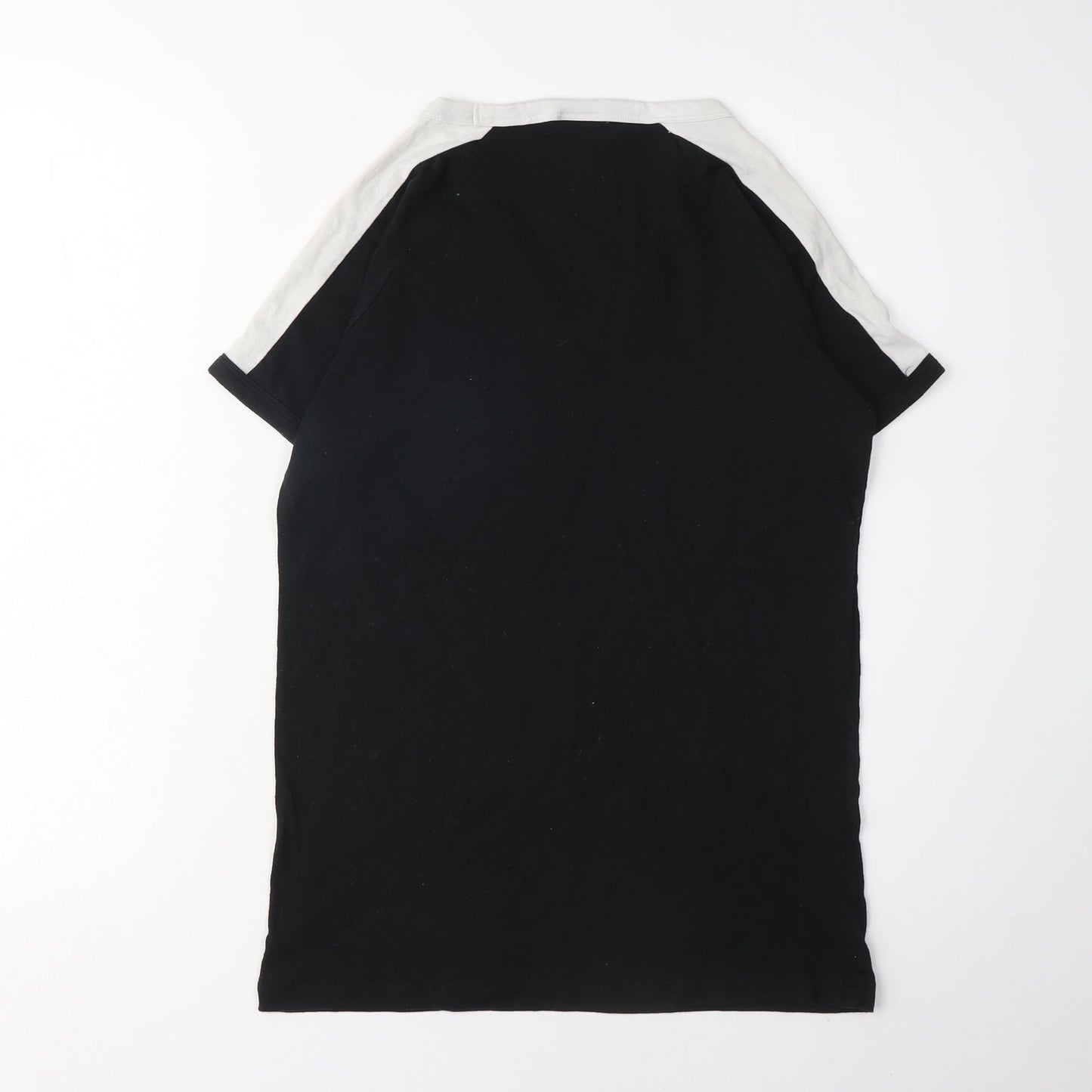 Womens UK Size XS Victoria's Secret Black Ringer T-Shirt