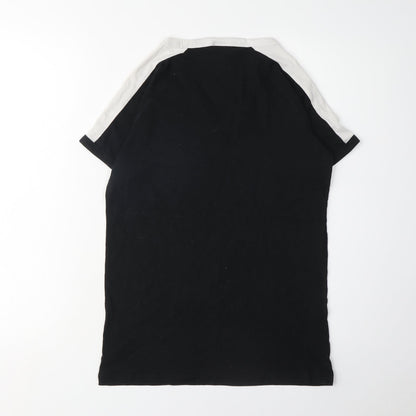 Womens UK Size XS Victoria's Secret Black Ringer T-Shirt