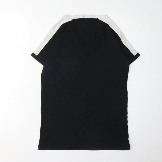 Womens UK Size XS Victoria's Secret Black Ringer T-Shirt