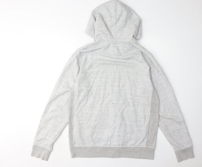Mens UK Size M JACK & JONES Grey Full Zip Hoodie