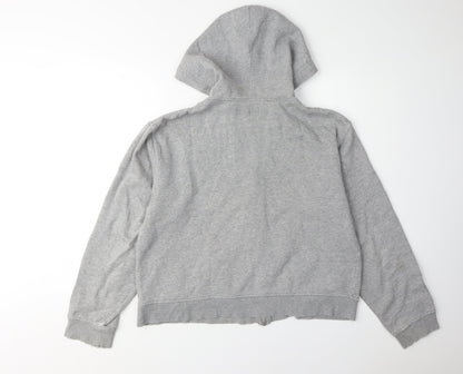 GAP Grey Full Zip Hoodie Medium Unisex with Logo