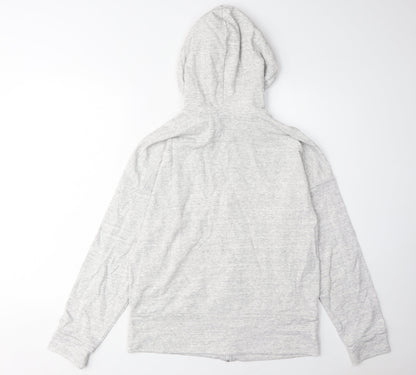 Adidas Women's Grey Full Zip Hoodie M