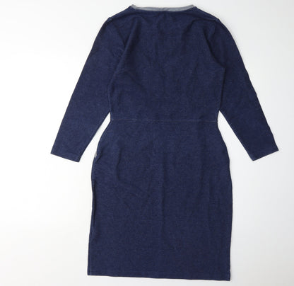 Joules Women's Blue Knit Dress Size 10 with Pockets
