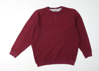 Mens UK Size M James Pringle Red Pullover Sweatshirt