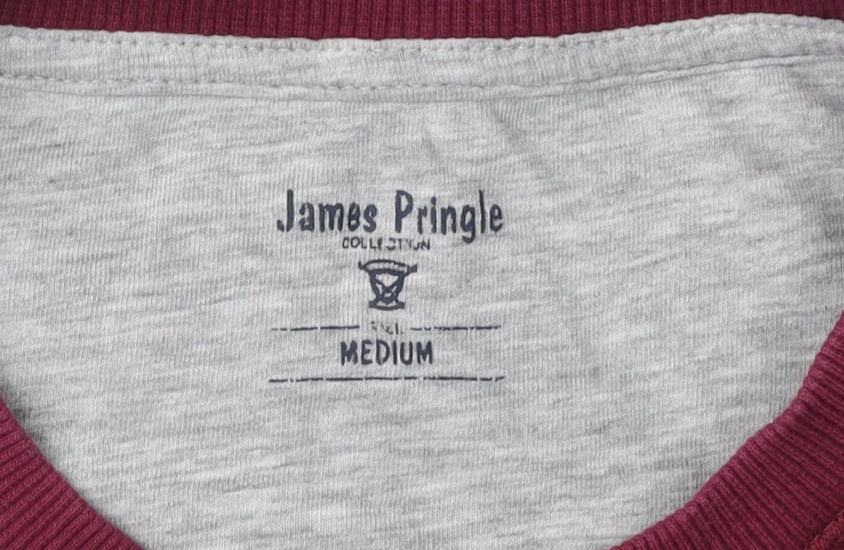 Mens UK Size M James Pringle Red Pullover Sweatshirt