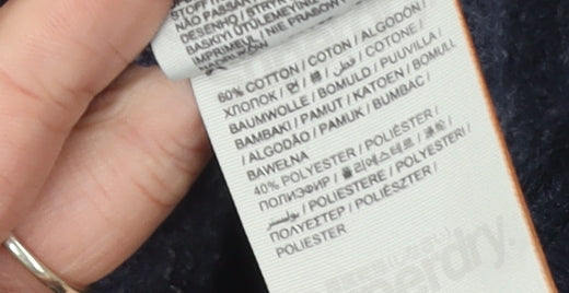 Superdry Women's Blue Pullover Hoodie M