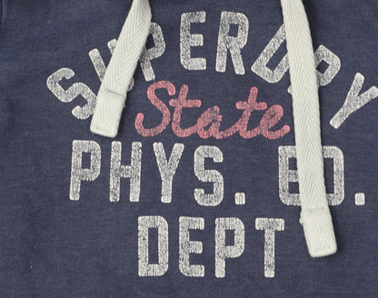 Superdry Women's Blue Pullover Hoodie M