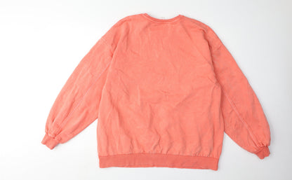 Womens UK Size M Marks and Spencer Pink Pullover Sweatshirt