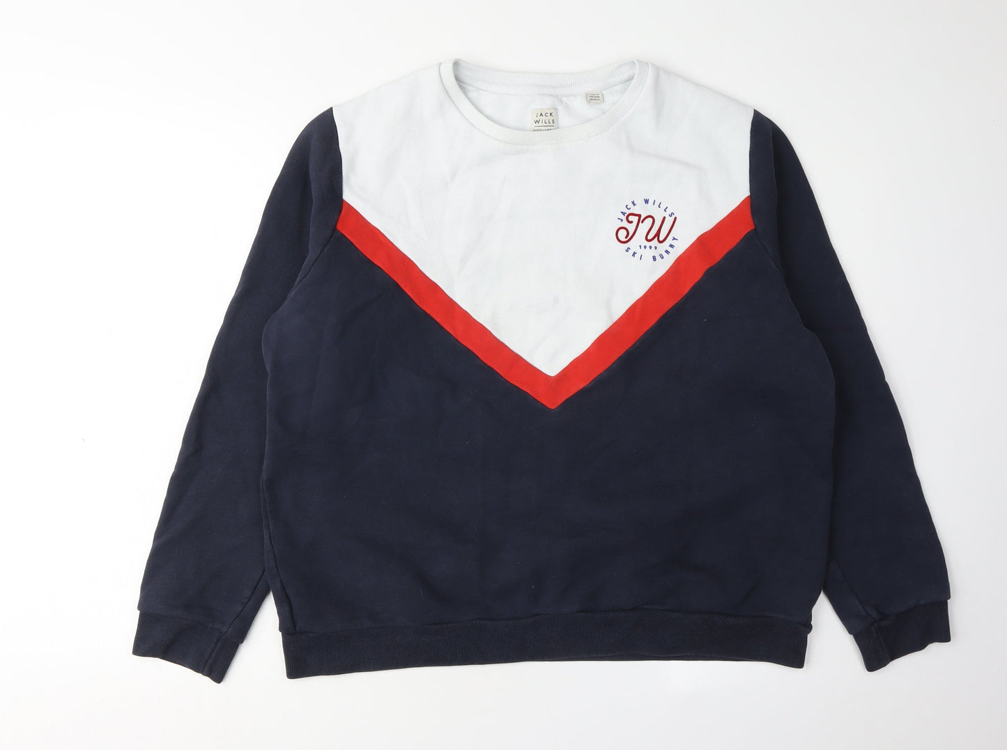 Womens UK Size 16 Jack Wills Multicoloured Pullover Sweatshirt