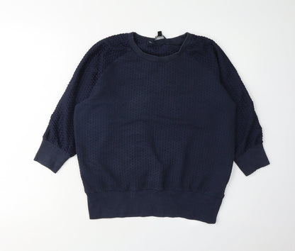Womens UK Size S French Connection Blue Pullover Sweatshirt