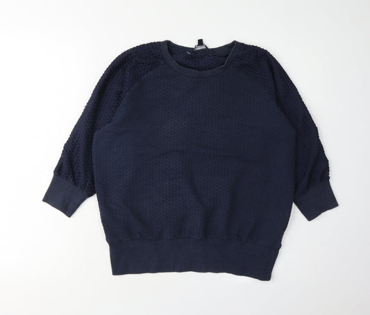 Womens UK Size S French Connection Blue Pullover Sweatshirt