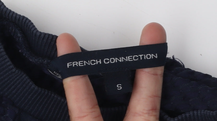 Womens UK Size S French Connection Blue Pullover Sweatshirt