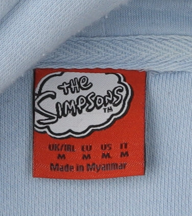 The Simpsons Unisex Blue Pullover Hoodie M
