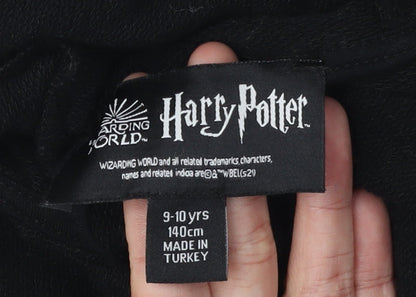 Harry Potter Girls Black Hoodie, 9-10 Years, Pullover Style