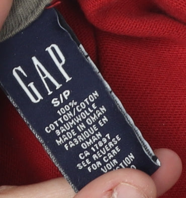 Mens UK Size S Gap Red Pullover Sweatshirt