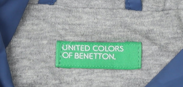 Benetton Boys Blue Windbreaker Jacket - 7-8 Years