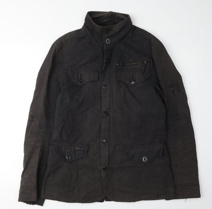 Mens UK Size M Firetrap Black Basic Jacket