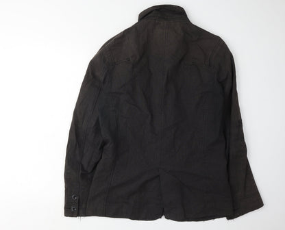 Mens UK Size M Firetrap Black Basic Jacket