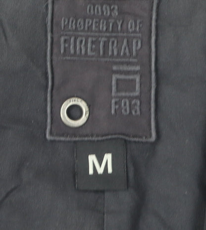 Mens UK Size M Firetrap Black Basic Jacket