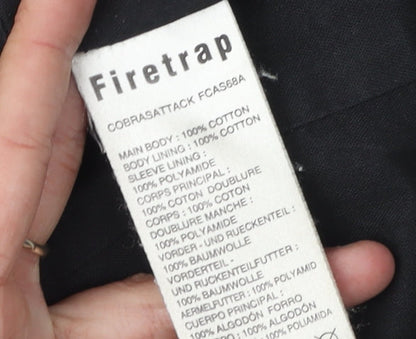 Mens UK Size M Firetrap Black Basic Jacket