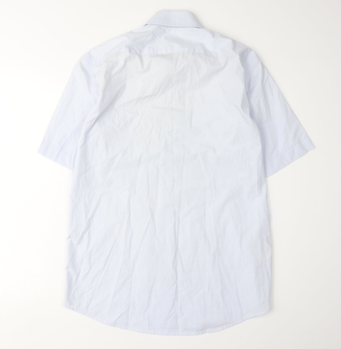 Boss Men's White Short Sleeve Button-Up Shirt Size 39