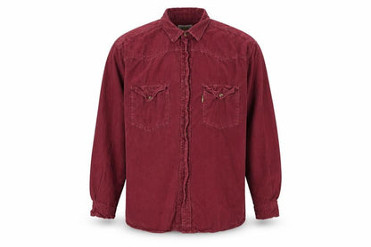 Switcher Men's Red Button-Up Casual Shirt M