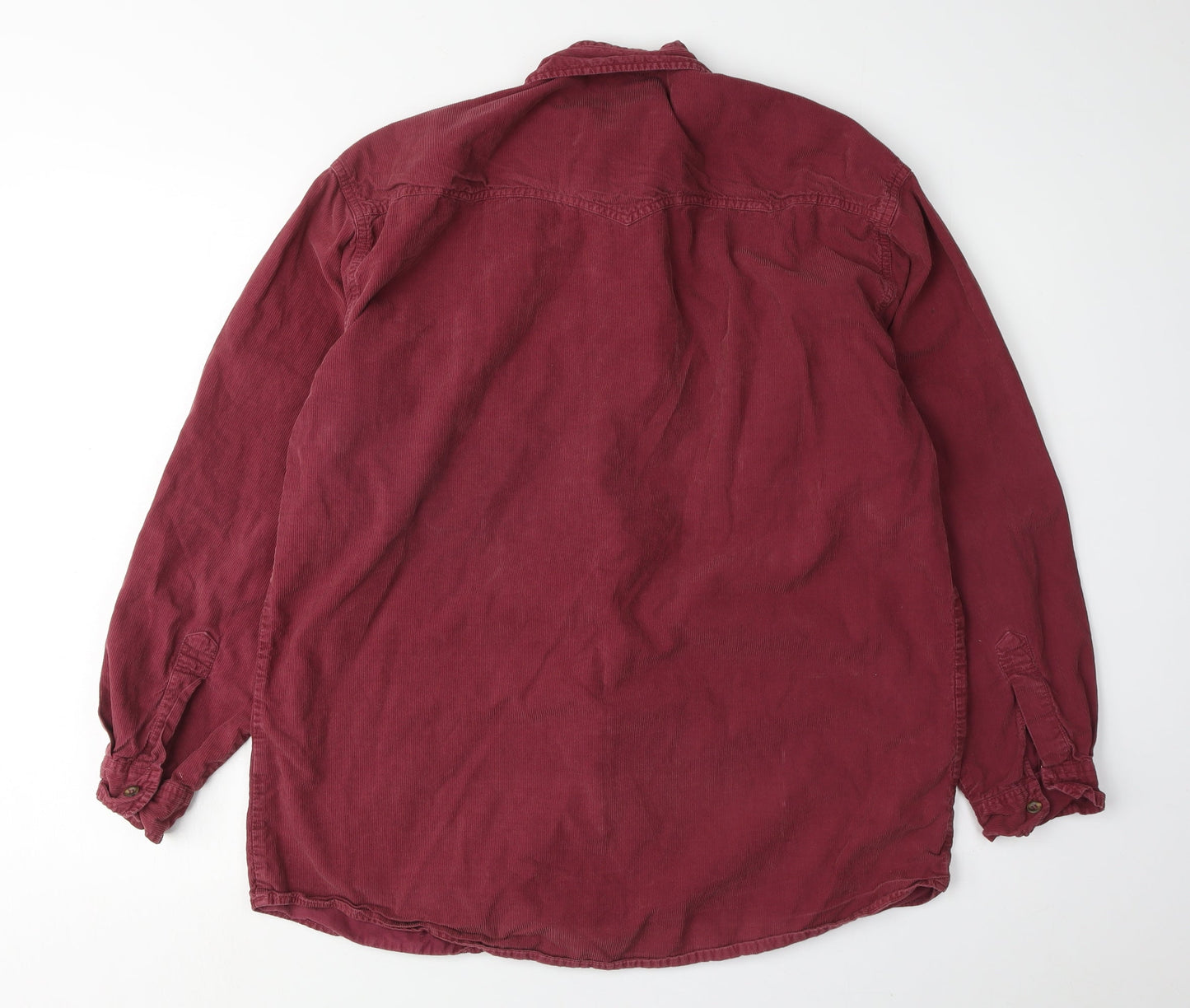 Switcher Men's Red Button-Up Casual Shirt M