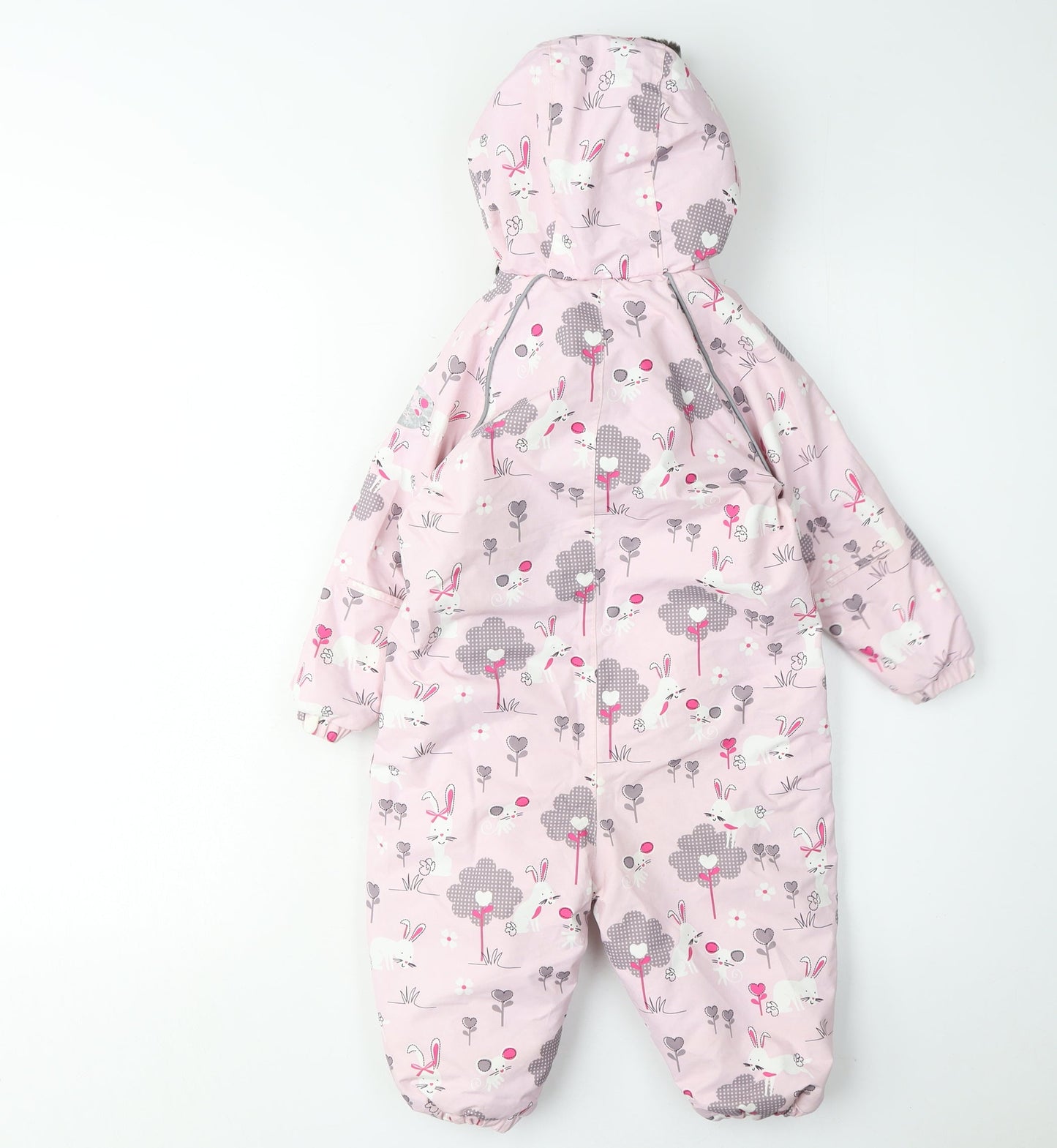 Muddy Puddles Unisex Pink Snowsuit 6-12 Months, Waterproof & Breathable