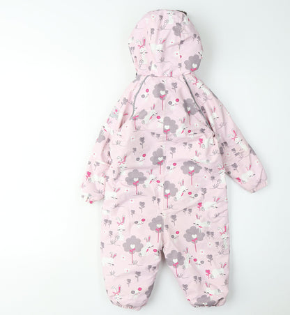 Muddy Puddles Unisex Pink Snowsuit 6-12 Months, Waterproof & Breathable