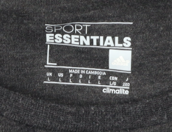 Adidas Men's Black Pullover Sweatshirt Size L