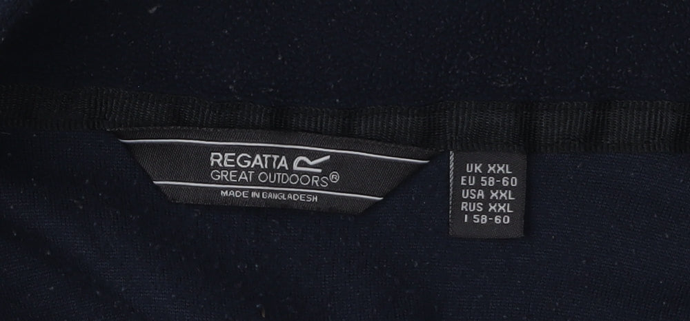 Mens UK Size 2XL Regatta Blue 1/4 Zip Sweatshirt