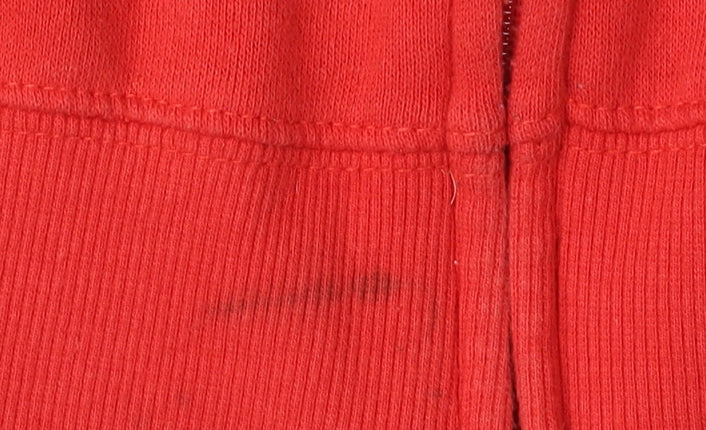 M&M's World Red Full Zip Hoodie, Unisex S, Casual Fun