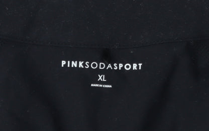 Pink Soda Sport Women's Black XL Sweatshirt Full Zip