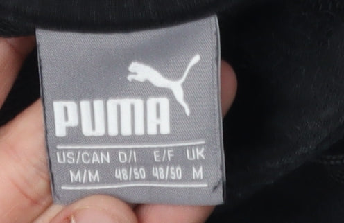 Mens UK Size M PUMA Black Pullover Hoodie