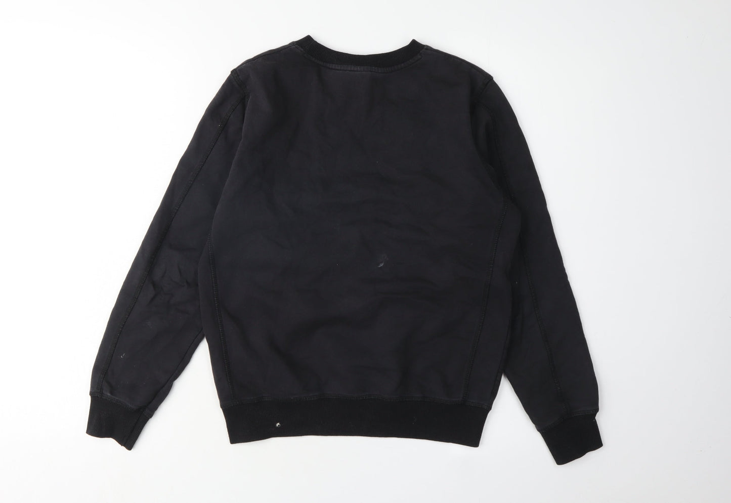 Nautica Boys Black Logo Sweatshirt, Size 10, Crew Neck