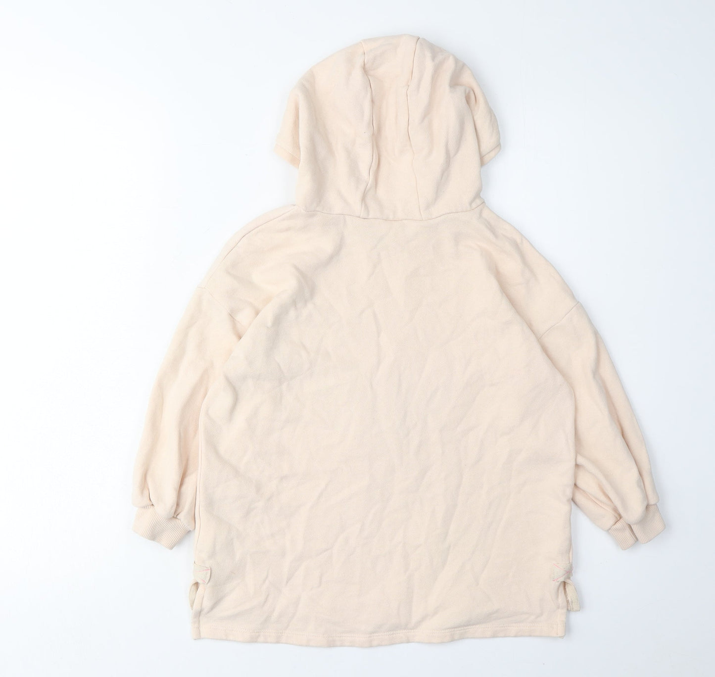 Next Girls Beige Hoodie, Graphic Print, 5-6 Years