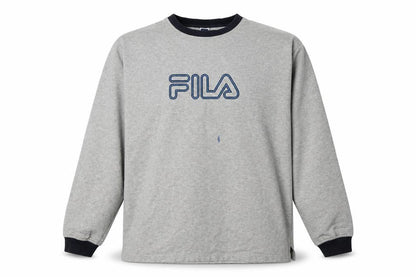 Mens UK Size 2XL FILA Grey Pullover Sweatshirt